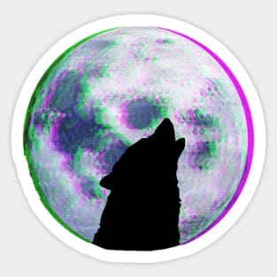 Wolf Moon Sticker